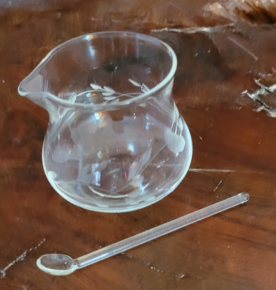 Vintage Princess House Heritage Condiment Jar With Spoon
